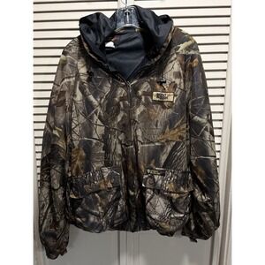 Scent Blocker Plus Frontier Realtree Hunting Jacket Lined XL Zip Logo Elastic